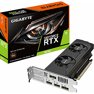 Videokarte Gigabyte GeForce RTX 3050 OC zema profila 6 GB GDDR6 (GV-N3050OC-6GL)