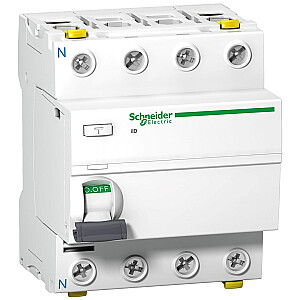Schneider Electric atlikušās strāvas ierīce Acti9 iID-25-4-30-A 25A 4-polu 30mA tips A, A9Z21425
