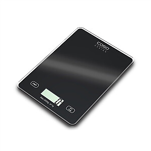 Caso | Kitchen scale | Slim | Maximum weight (capacity) 5 kg | Graduation 1 g | Display type | Black