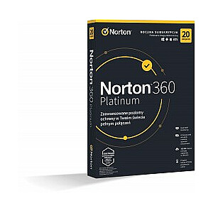 Norton 360 Platinum BOX PL 20 - ierīce - licence gadā