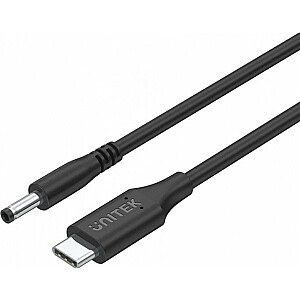 Unitek USB-C–USB līdzstrāvas kabelis 4 x 1,7 mm, 1,8 m, melns (C14118BK-1,8 M)