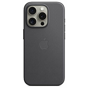 FineWoven maciņš priekš Apple iPhone 15 Pro ar MagSafe aizsardzību, melns