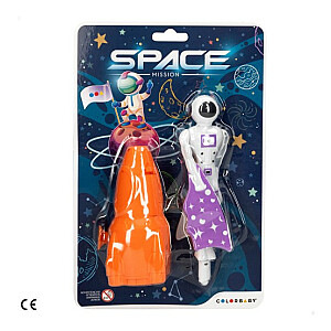 Uzvelkama lidojo&scaron;a rotaļlieta Astronaut dažādas 16 cm CB45939