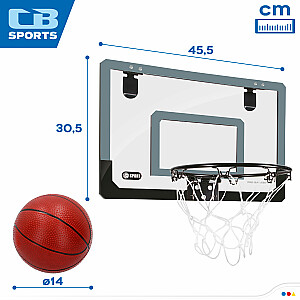 Basketbola grozs 30.5X45.5 cm bērniem ar 14 cm bumbu 3+ CB46245