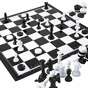 Galdā spēle Šahs un dambrete 36x36 cm 6+ CB46553