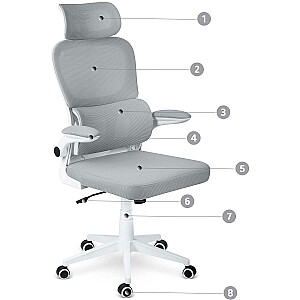 Офисное кресло Sofotel Formax из микросетки, серый