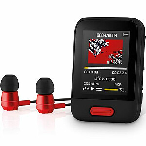 Sencor SFP 7716 BK Bluetooth MP3/MP4 1,8 дюйма (16 ГБ, CLIP, FM-радио, MicroSD)