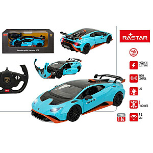 Radiovadāmā mašīna LAMBORGHINI HURACAN STO (blue) 1:14 6 virz., lukturi, durvji, kapots, baterijas, 6+ CB46978