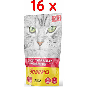 Gulaša pastēte Josera ar vistu un liellopa gaļu 16x85g