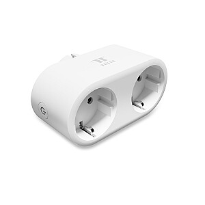 Tesla Smart Plug Dual elektrības kontaktligzda ar Wi-Fi, balts