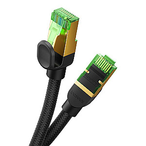 Сетевой кабель в оплетке cat.8 Baseus Ethernet RJ45, 40 Гбит|с, 1,5 м (черный)