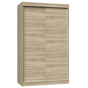 Topeshop IGA 120 SON B KPL шкаф/гардероб для спальни 7 полок 2 двери дуб Сонома