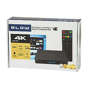 BLOW 77-303# Smart TV televizora pierīce Melns 4K Ultra HD 16 GB Wi-Fi Ethernet LAN