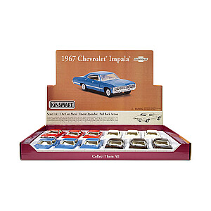 Metāla auto modelis  1967 Chevrolet Impala 1:43 KT5418