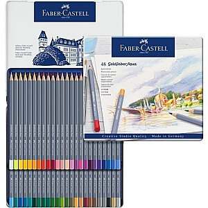 Akvareļu zīmuļi Faber Castell Goldfaber Aqua Creative Studio, 48 krāsas