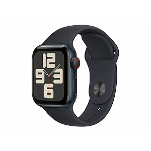 Apple Watch SE GPS + Cellular, алюминиевый корпус Midnight, 40 мм, спортивный ремешок Midnight — S/M