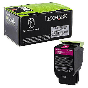 Тонер-картридж Lexmark 702HM 1 шт. Оригинальный Пурпурный
