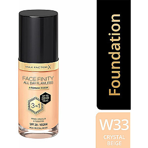 All Day Flawless Facefinity W33 Кристально-бежевый 30 мл