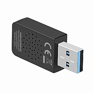 Gembird WNP-UA1300-03 Kompakts divu joslu USB Wi-Fi adapteris AC1300