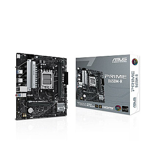Материнская плата ASUS AMD B650 SAM5 Micro-ATX Память DDR5 Слоты памяти 2 1xPCI-Express 4.0 1x 2xPCI-Express 4.0 16x 2xM.2 1xHDMI 4xUSB 2.0 2xUSB 3.2 1xRJ45 3xАудиопорт PRIMEB650M-R
