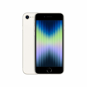 Apple iPhone SE 3-го поколения Starlight, 4,7", Retina HD, 1334 x 750 пикселей, , A15 Bionic, Внутренняя оперативная память 4 ГБ, 64 ГБ, одна SIM-карта, Nano-SIM, 5G, Основная камера 12 МП, Дополнительная камера 7 МП, iOS , 15,4, 2018 мАч