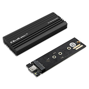 Qoltec 52270 NV2270 M.2 SSD korpuss | SATA | NVMe | USB-C | 2 TB