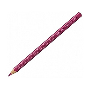 Trīsstūrveida krāsains zīmulis Faber-Castell Jumbo Grip, vidēji purpura rozā