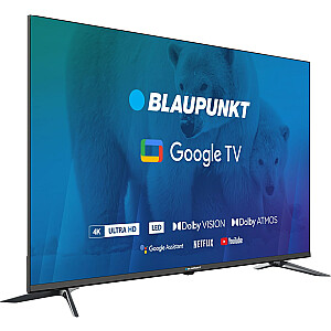 TV 55" Blaupunkt 55UBG6000S 4K Ultra HD LED, GoogleTV, Dolby Atmos, WiFi 2,4-5 GHz, BT, melns