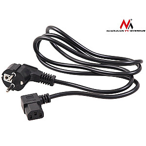 Угловой кабель питания, 3-контактный, 5 м, вилка европейского стандарта MCTV-804