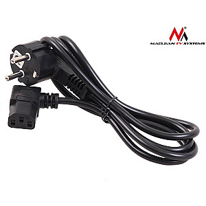 Угловой кабель питания, 3-контактный, 5 м, вилка европейского стандарта MCTV-804