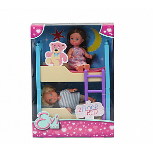 Кукла Эви с двухъярусной кроватью