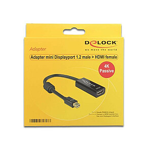 DELOCK Adaptorcable mini DP 1.2 plug bl