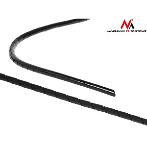 MCTV-684 B Защитная крышка кабеля (5*6мм) 3м Спираль Черный