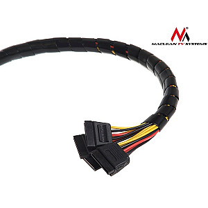 MCTV-685 B Защитная крышка кабеля (8,7*10мм) спираль 3м Черный