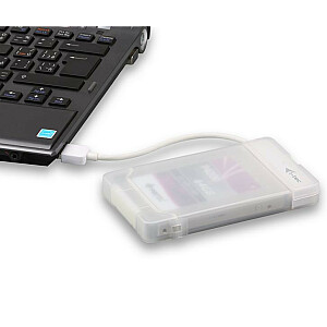 i-tec MySafe USB 3.0 Easy ārējais korpuss 2,5 collu HDD un SATA I/II/III 9,5 mm SSD diskiem, balts