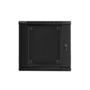Шкаф подвесной монтажный двухсекционный 19" 12U 600Х600мм черный