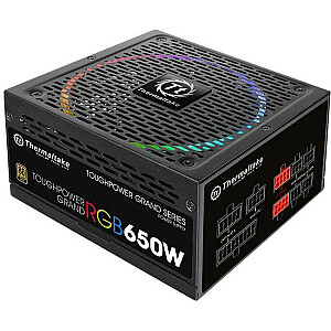 Toughpower Grand RGB 650 W modulārais barošanas avots (80+ zelta, 4xPEG, 140 mm)