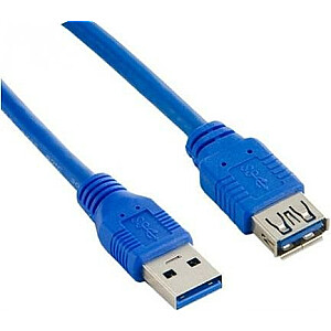 Удлинительный кабель USB 3.0 AM-AF синий 3М