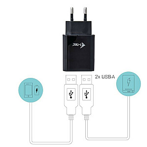 I-TEC Power Charger USB 2 Port 2.4A