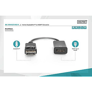 Assman electronic ASSMANN Active DisplayPort to HDMI Adapt