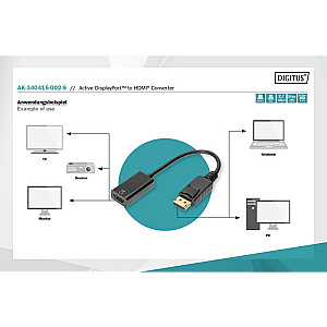 Assman electronic ASSMANN Active DisplayPort to HDMI Adapt