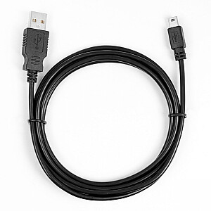 USB - Mini USB kabelis 1,8 m. melns