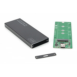 USB Type C ārējais korpuss SSD M2 (NGFF) SATA III, 80/60/42/30 mm, alumīnijs
