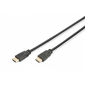 Ātrgaitas HDMI uz Ethernet savienotāja kabelis 4K 60Hz UHD tips HDMI A/HDMI A M/M melns 5m