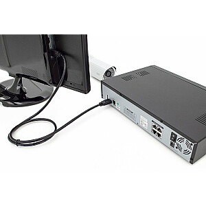 Ātrgaitas HDMI uz Ethernet savienotāja kabelis 4K 60Hz UHD tips HDMI A/HDMI A M/M melns 5m