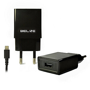 1xUSB + зарядное устройство Lightning 1A, черный iPhone 5/6/7/8/X/11/12