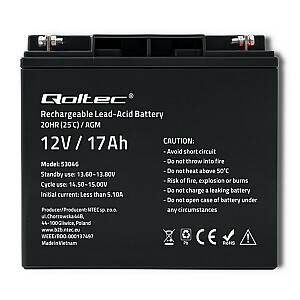 QOLTEC 53046 Qoltec Battery AGM   12V