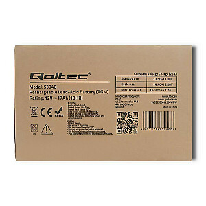 QOLTEC 53046 Аккумулятор Qoltec AGM 12V