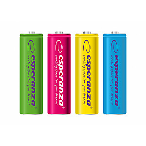 AA akumulatori 2000mAh 4 gab. krāsu shēma