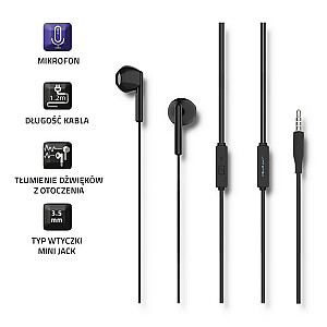 QOLTEC In-ear headphones with microphone